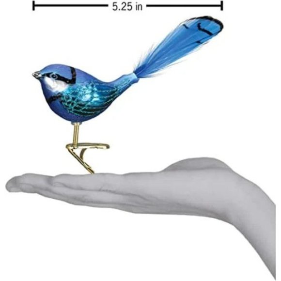 Clip On Fairy Wren Old World Christmas Ornament - Picture 2 of 2